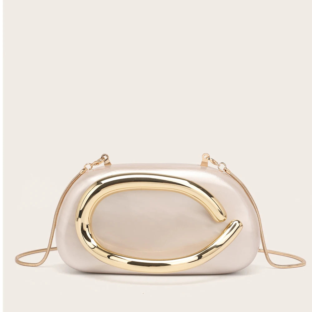 Handbag Metal Luxury Clutch