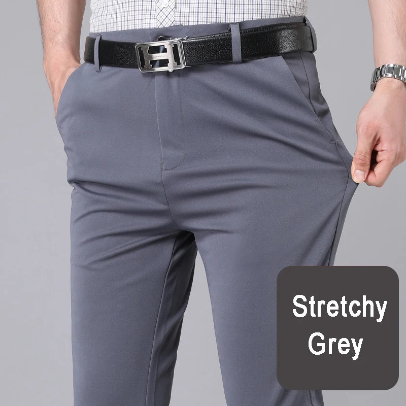 Casual Men's Trousers Quick Dry Suit Pants