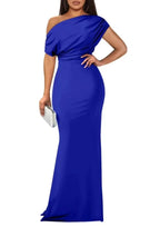 Off Shoulder Slim Fit Maxi Dress