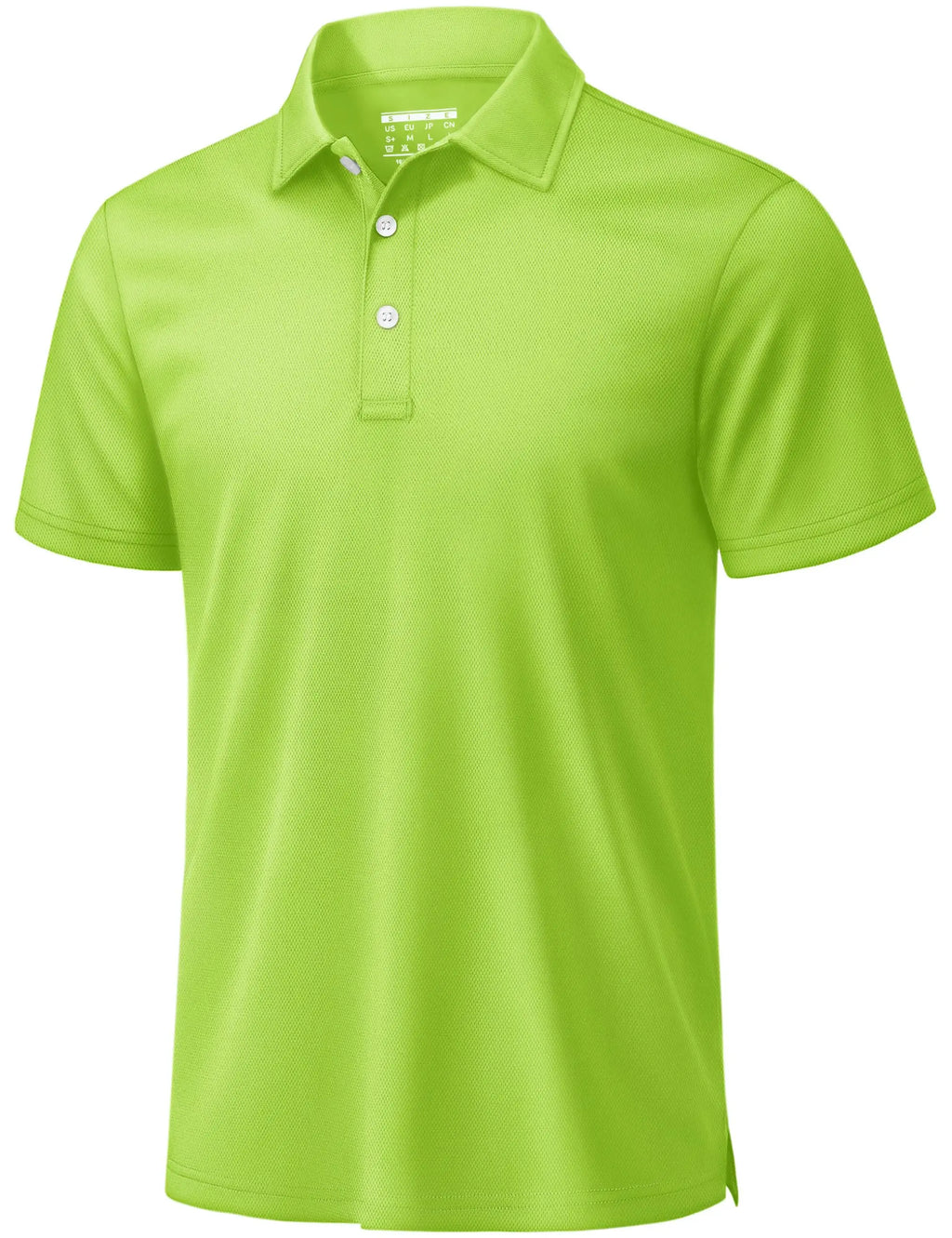 Men's 3 Buttons Polo Shirts Short Sleeve Quick Dry Golf Shirt Performance Polo with Collar Casual Work Athletic T-Shirt