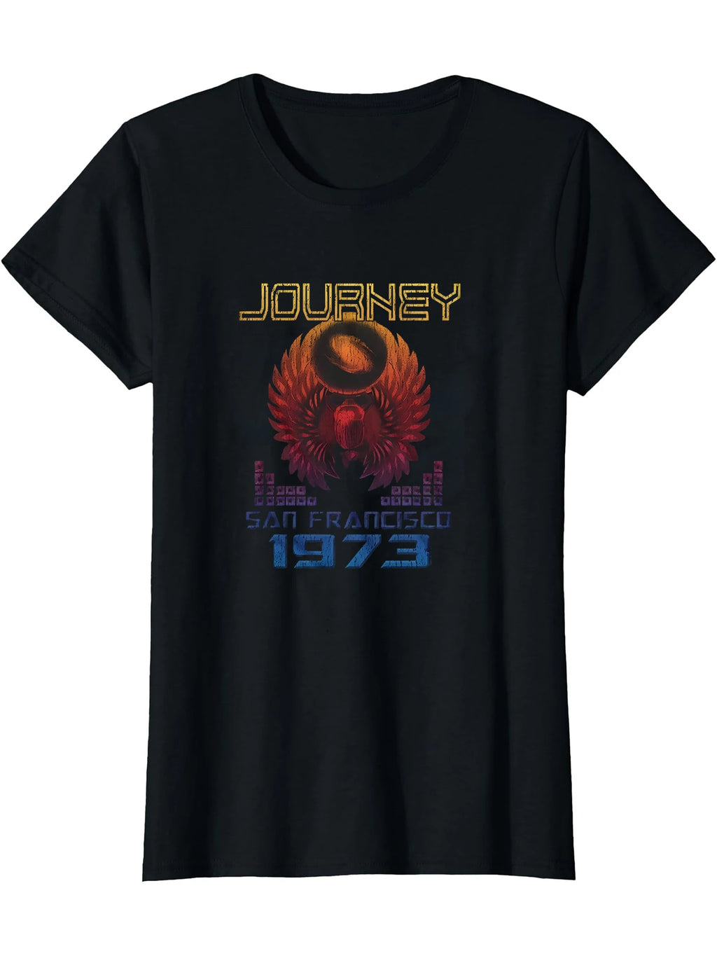 Journey San Fran 73 Black T-Shirt