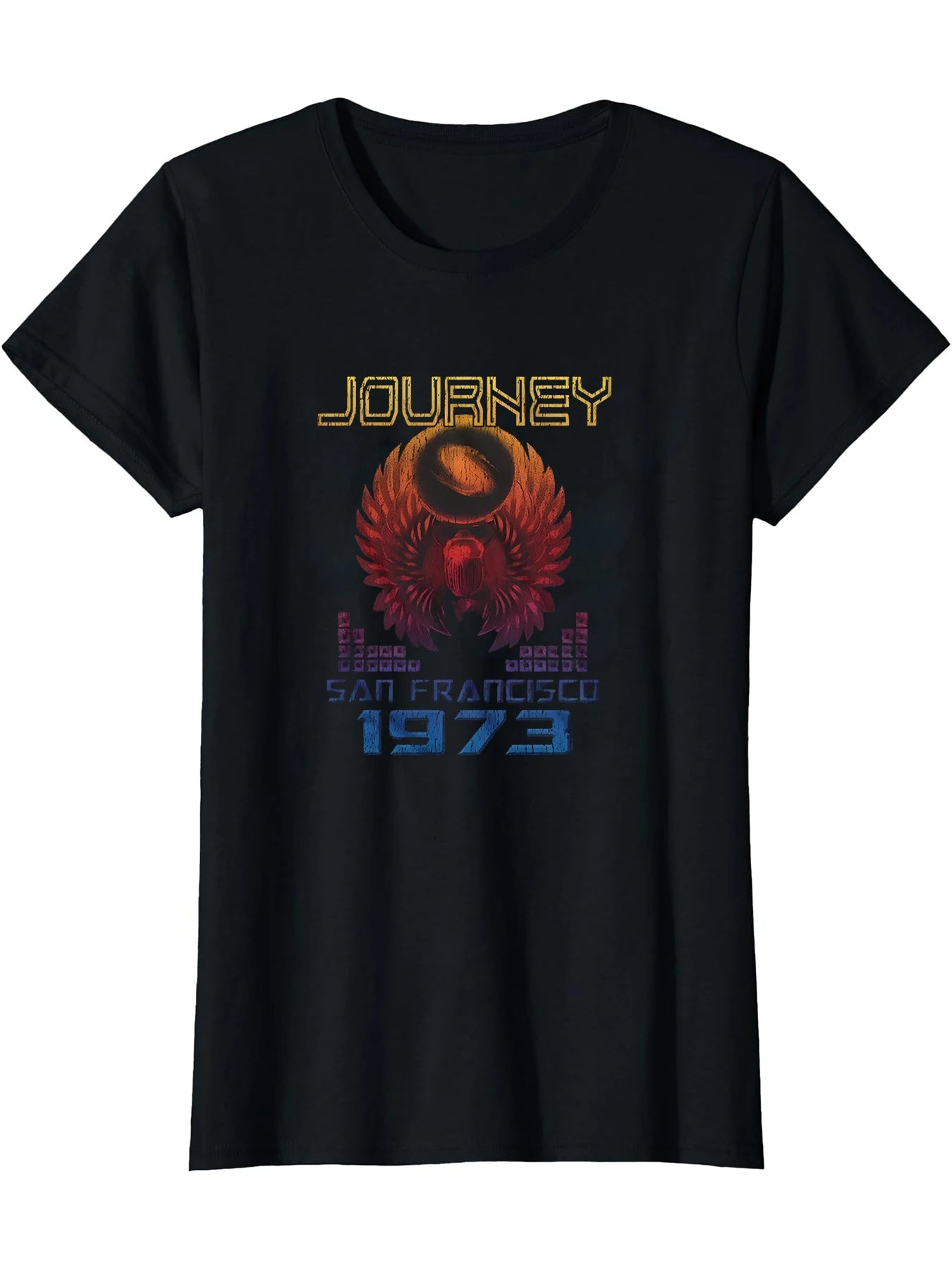 Journey San Fran 73 Black T-Shirt