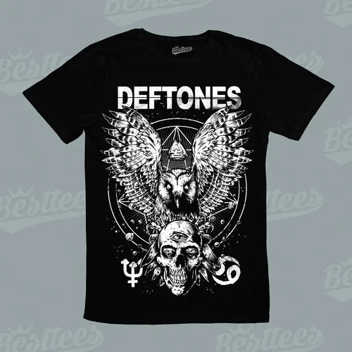 Deftones Owl Eagles Skull Music T-Shirt