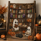 Ghost Reading Blanket for Book Lovers