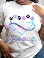 Dog Mom Paw Prints Heart