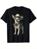 Cotton Loose Print Short-sleeved shirt