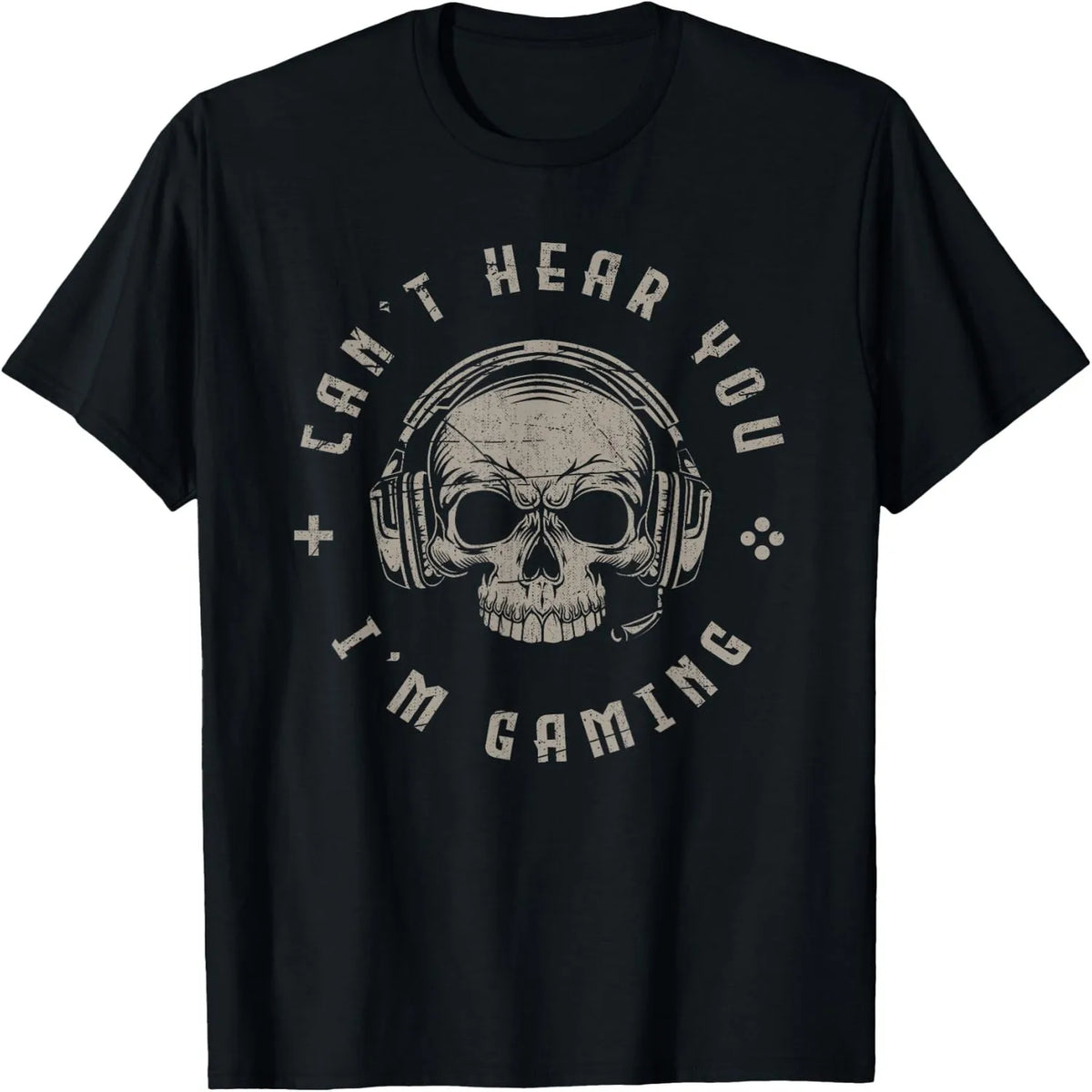 I Can't Hear You I'M Gaming Skull T-Shirt