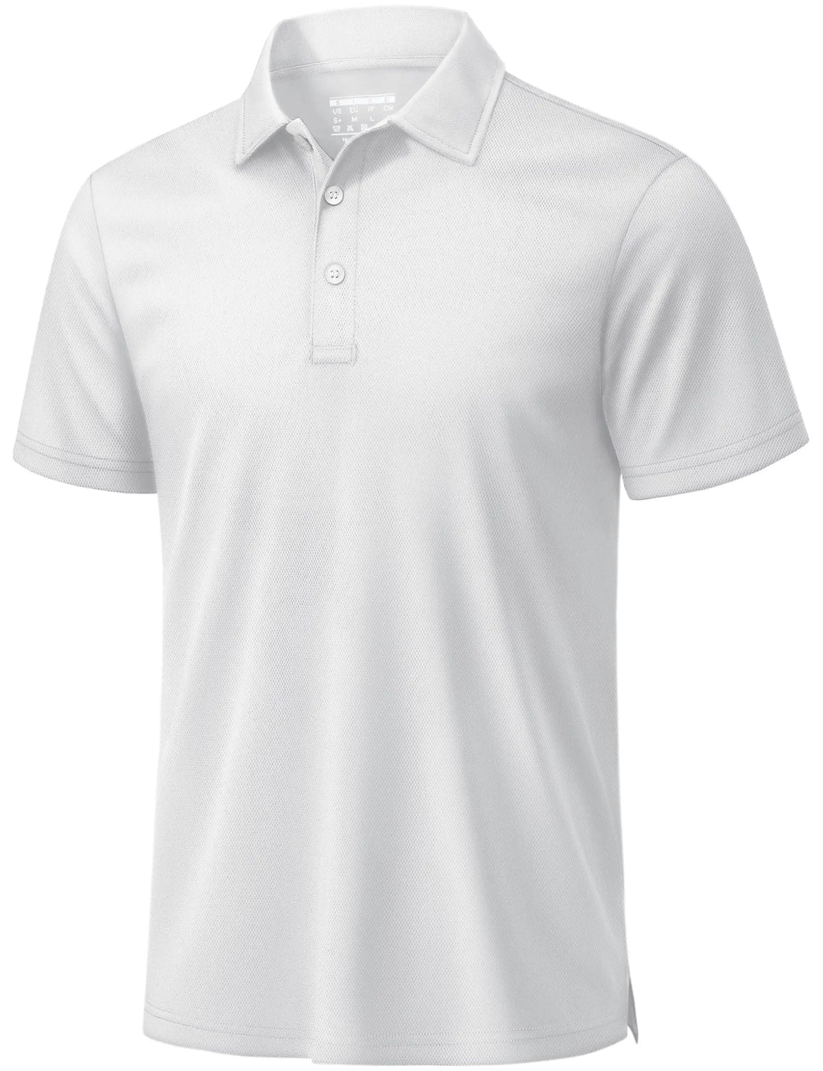 Men's 3 Buttons Polo Shirts Short Sleeve Quick Dry Golf Shirt Performance Polo with Collar Casual Work Athletic T-Shirt