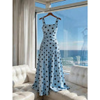 Cami Straps Casual Flared Long Dress