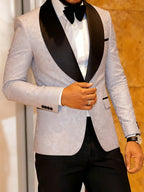Shawl Lapel One Button Slim Fit Long Sleeve