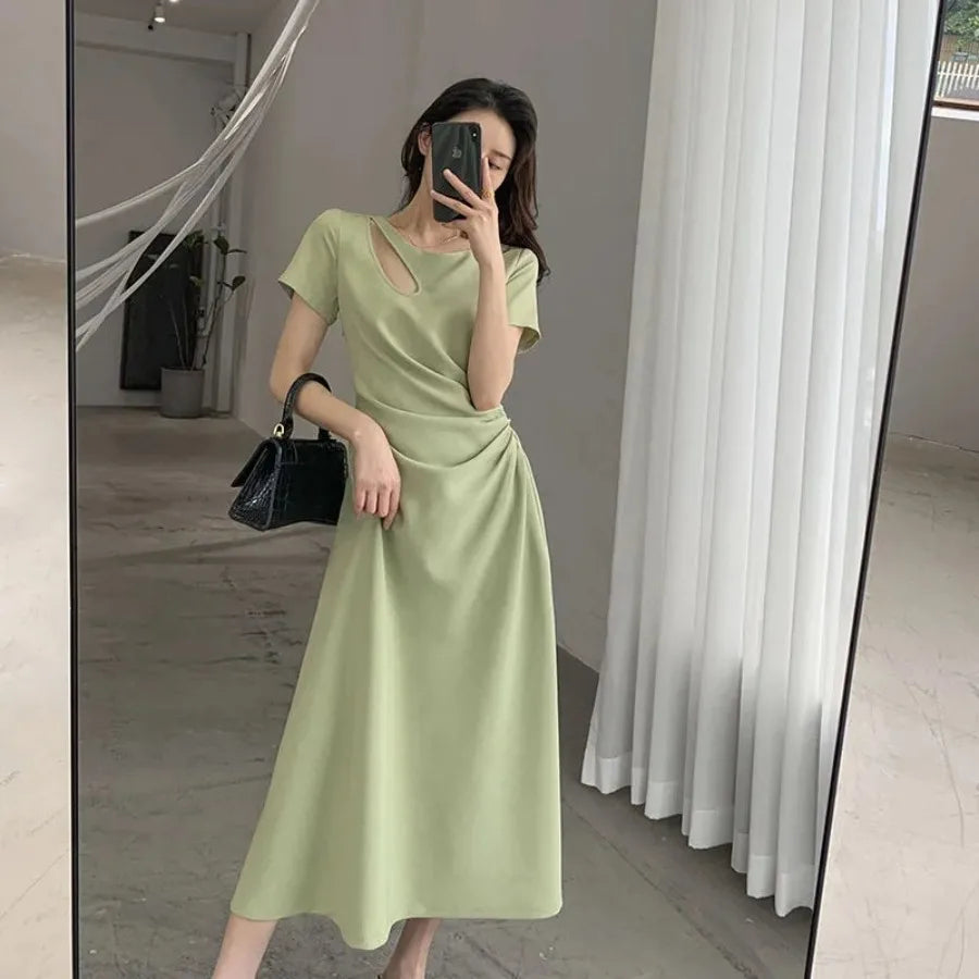 French Temperament Hepburn Style Dress