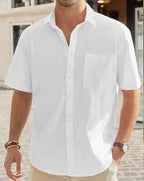 Linen Short Sleeve Button Shirt