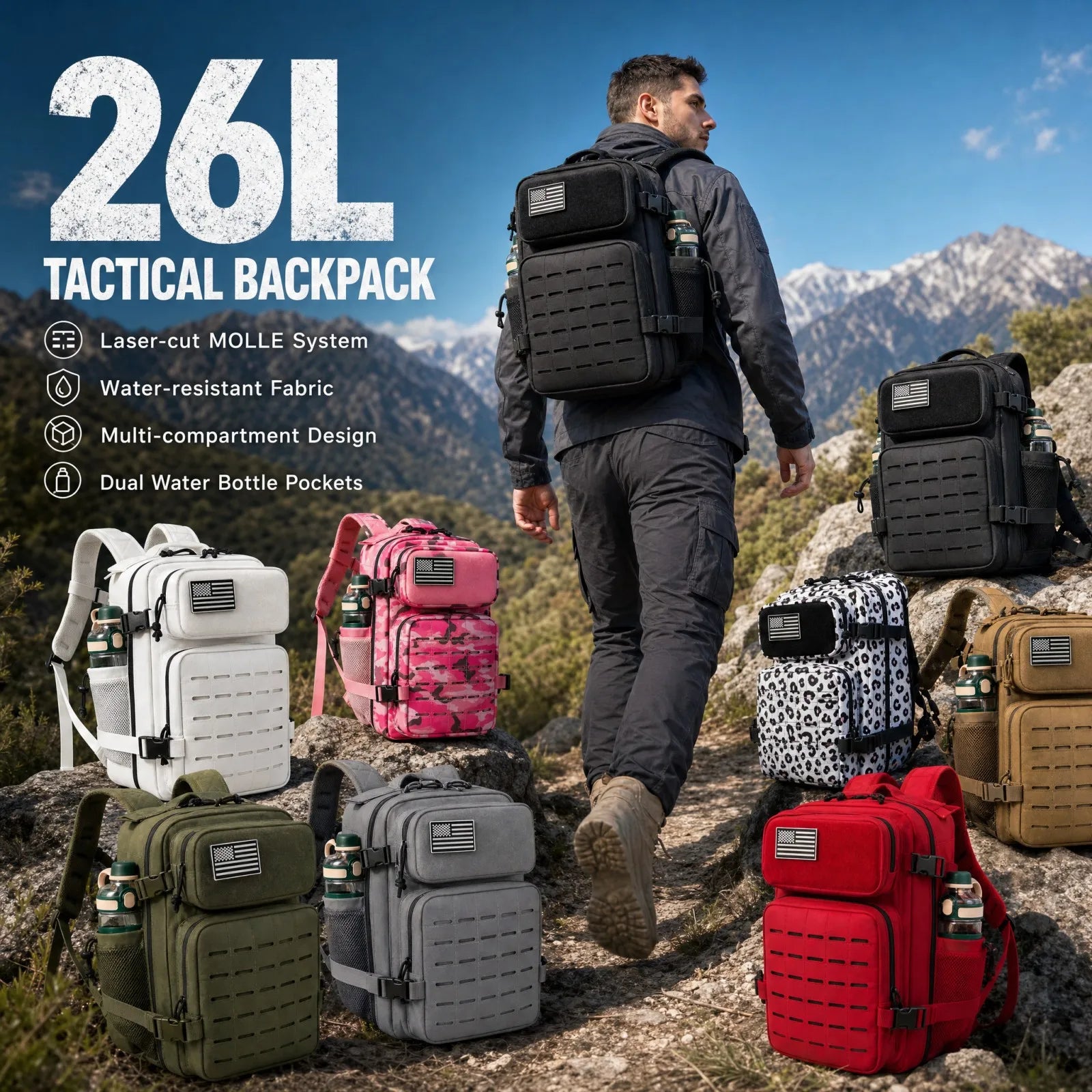 26L Tactical Backpack