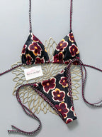 2pcs Retro Floral Bikini