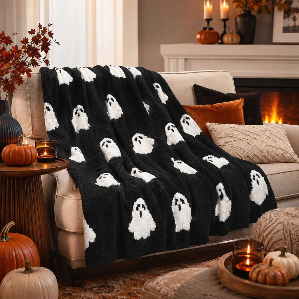 Halloween Ghost Throw Blanket