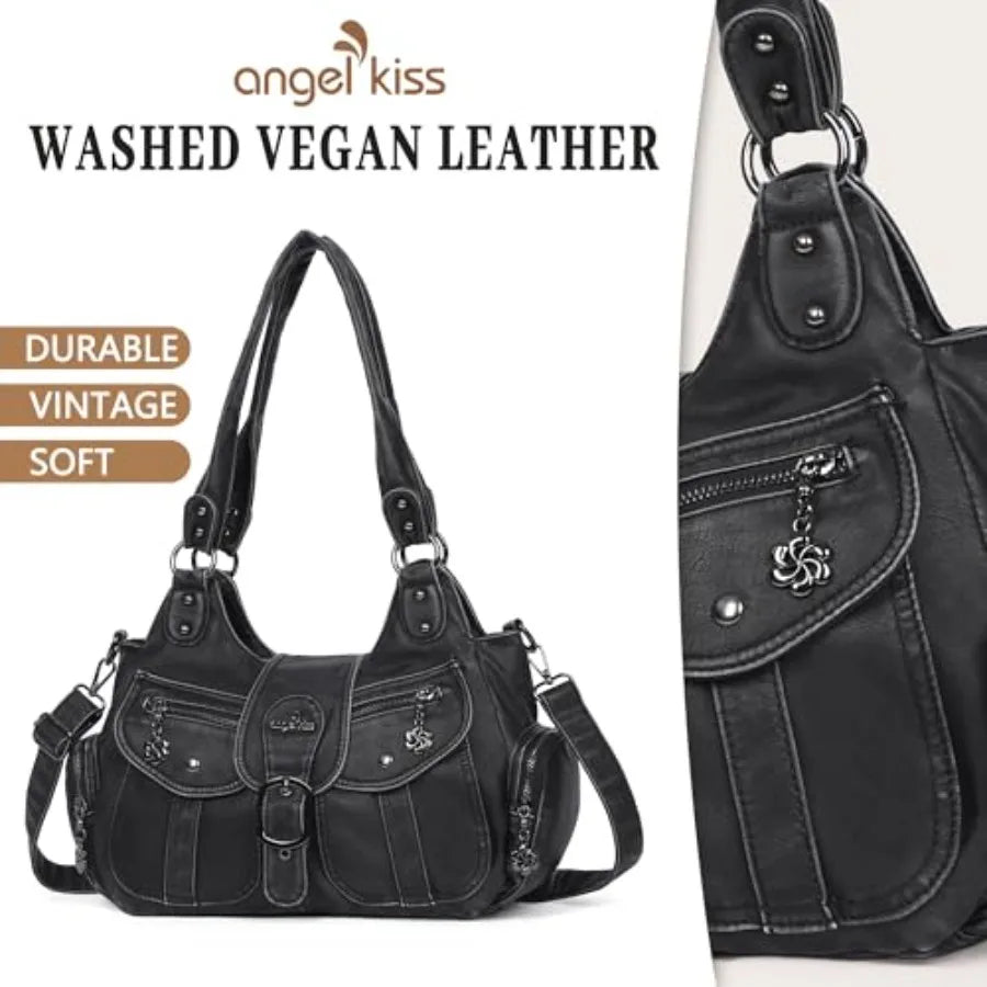 Angel Kiss Hobo Bags Vegan Leather