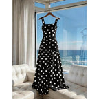 Cami Straps Casual Flared Long Dress