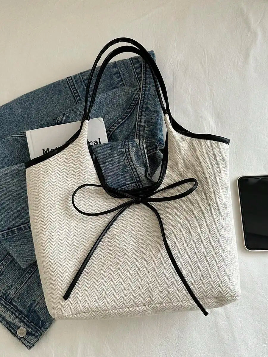 Bow Decor Shoulder Bag