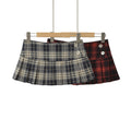 Plaid Pleated Skirt