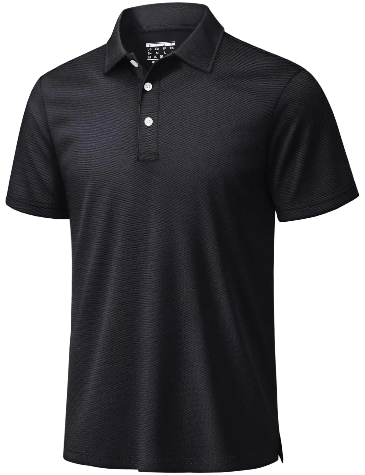 Men's 3 Buttons Polo Shirts Short Sleeve Quick Dry Golf Shirt Performance Polo with Collar Casual Work Athletic T-Shirt