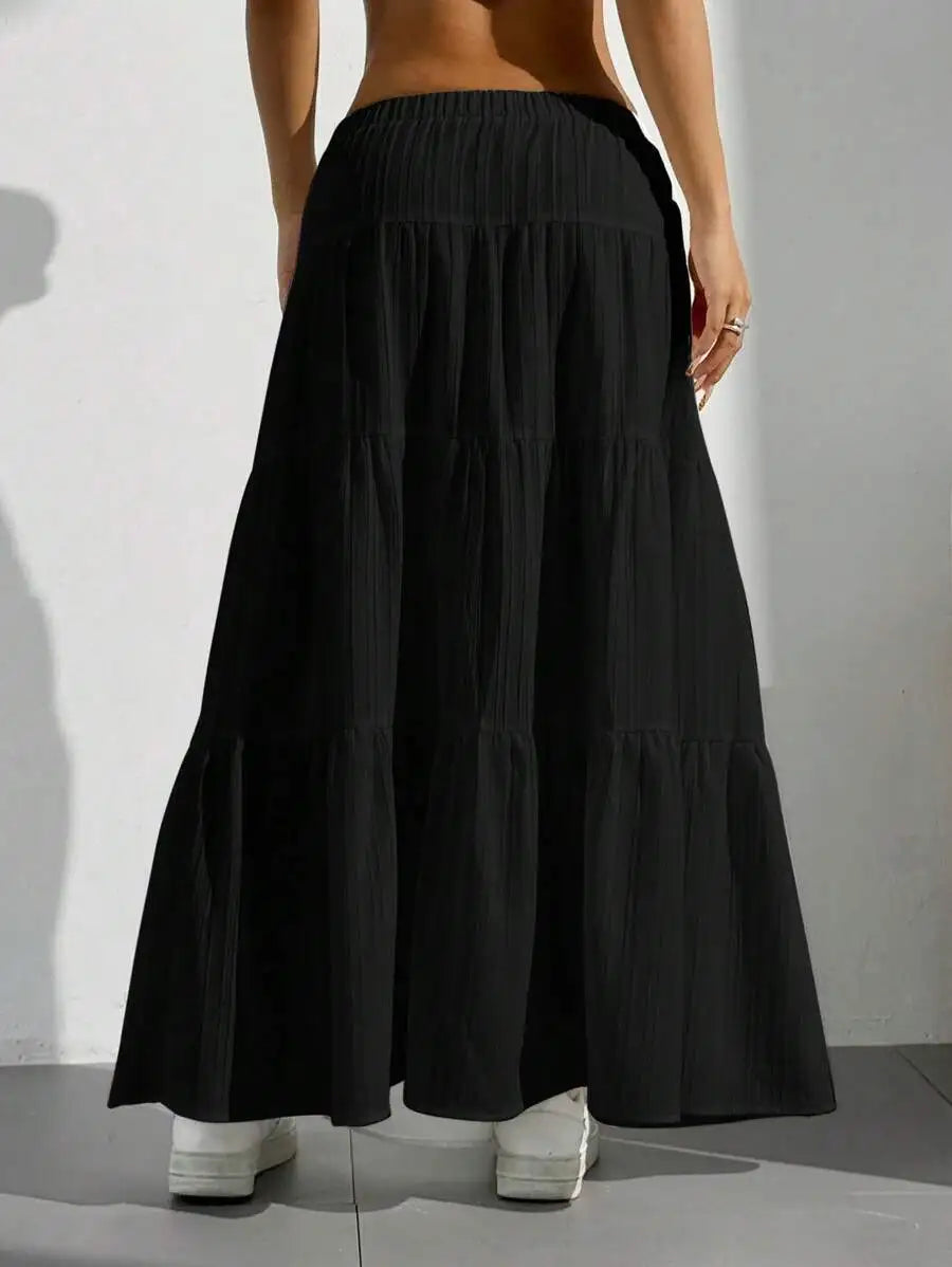 Flared Long Skirt