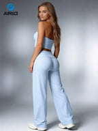 Piece Halter V-Neck Yoga Set