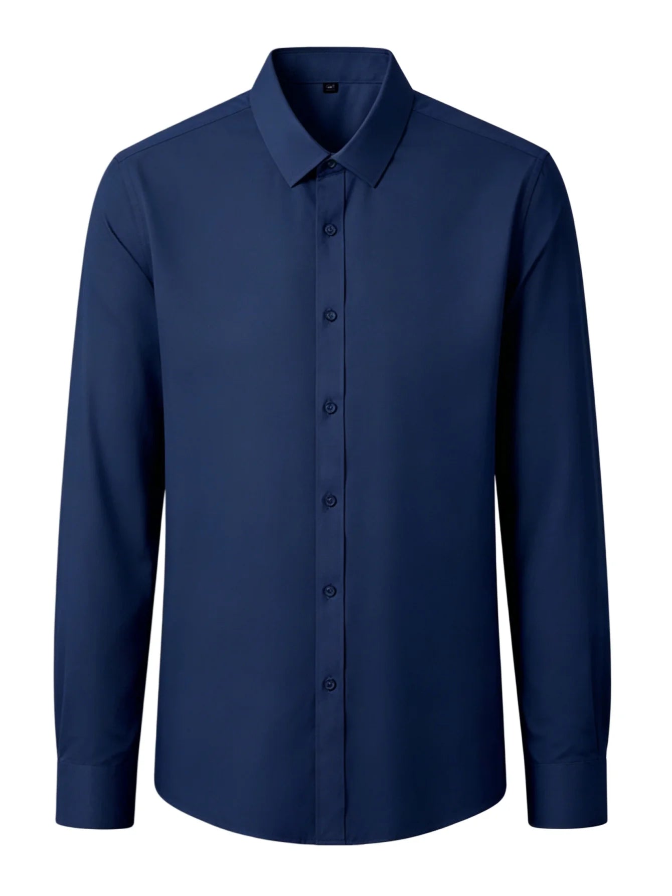 Solid Color Long Sleeve Slim Fit