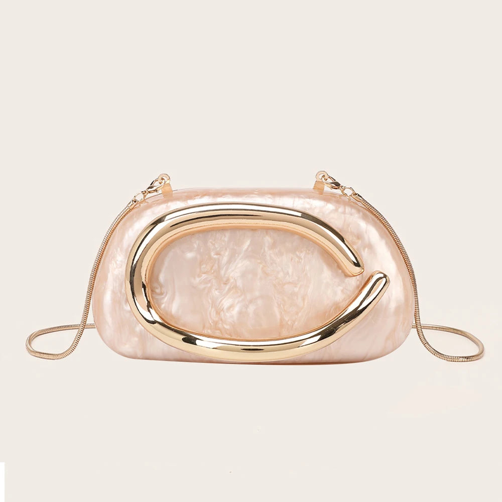 Handbag Metal Luxury Clutch