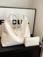 Crescent Shaped PU Leather Shoulder Bag With Coin Purse