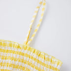 Smocked Spaghetti-Strap Tank Top