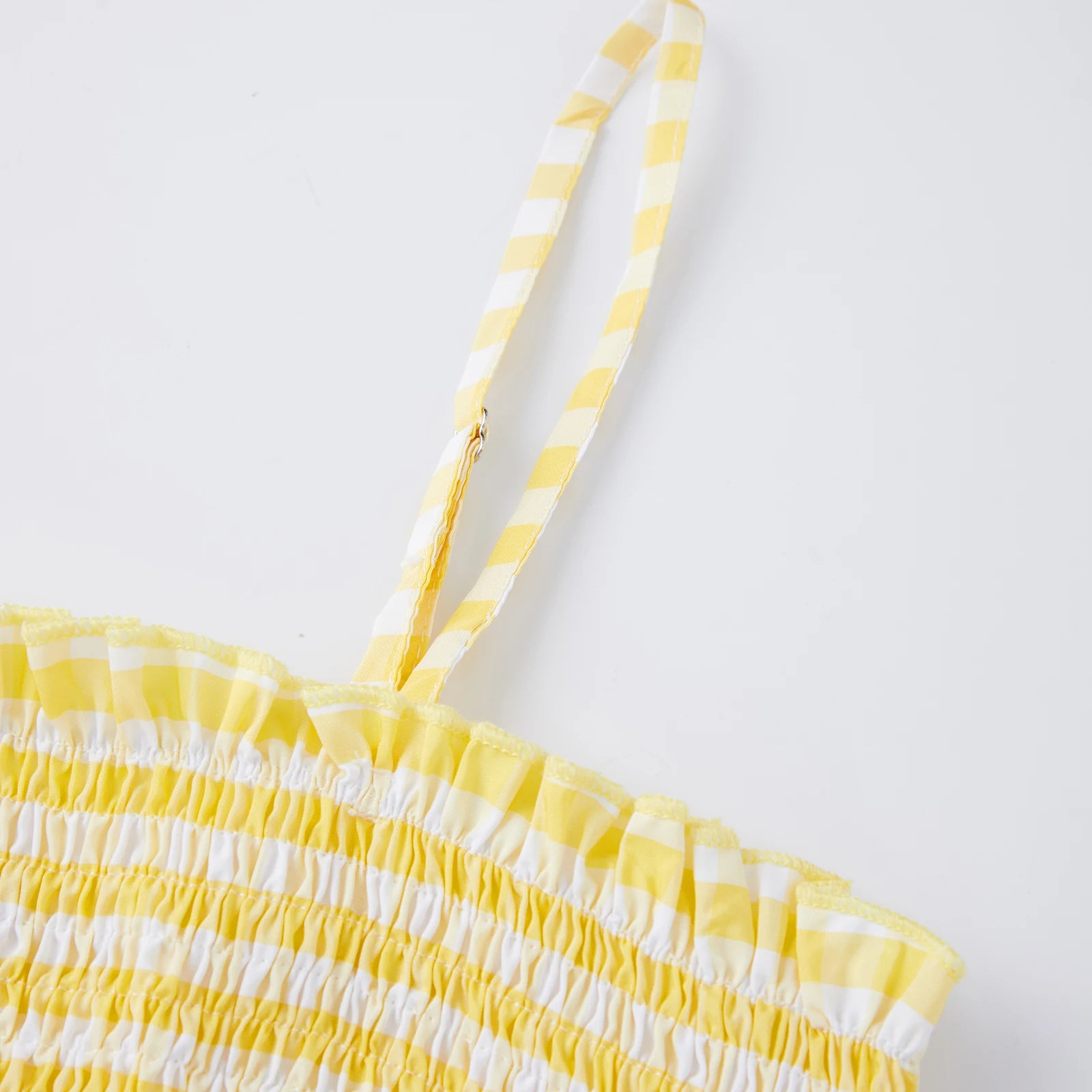 Smocked Spaghetti-Strap Tank Top