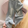 Shiny Star Rhinestone Denim Pants