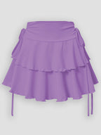 Slim Fit Elastic Waist Short Skirt
