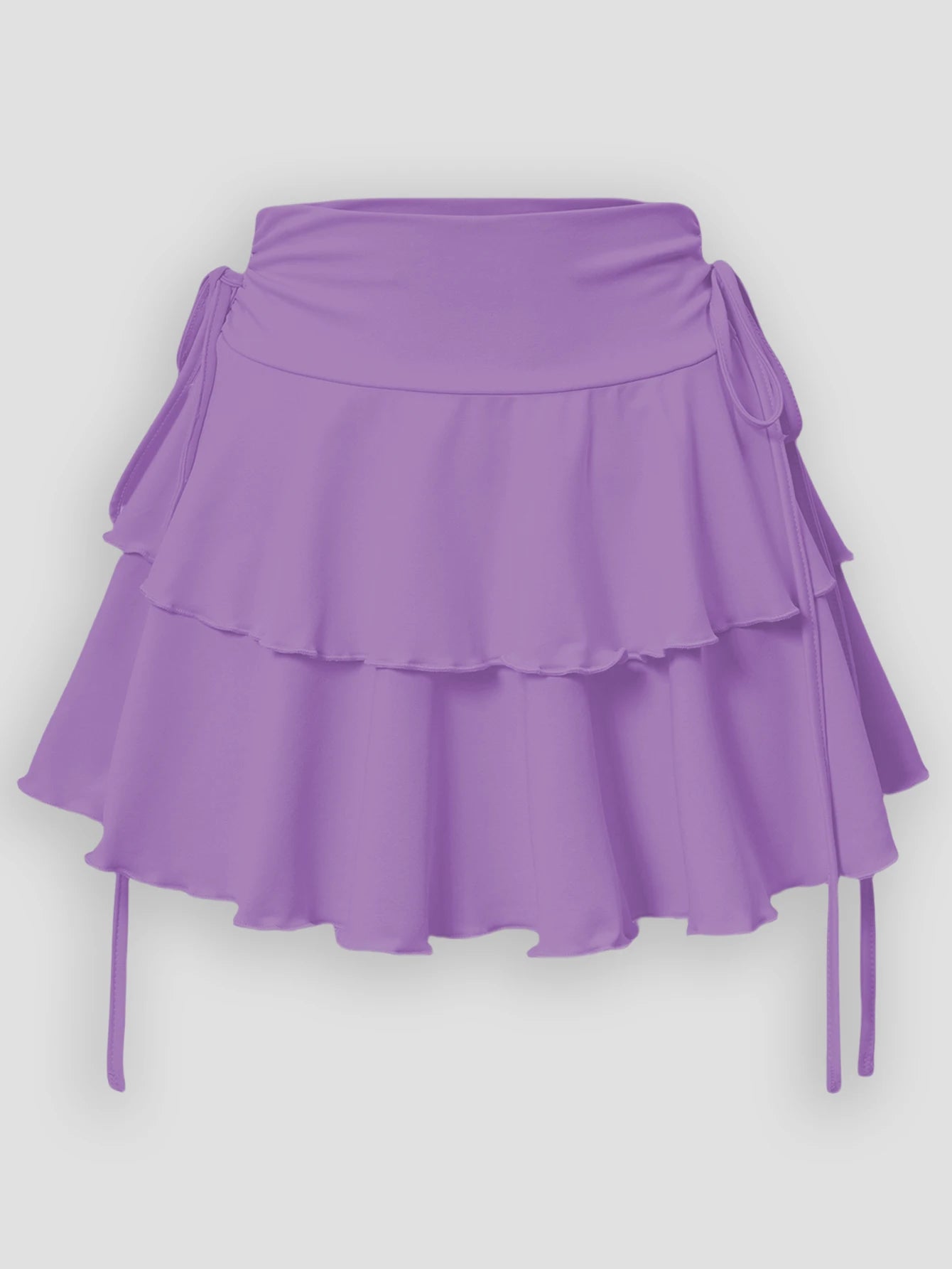 Slim Fit Elastic Waist Short Skirt