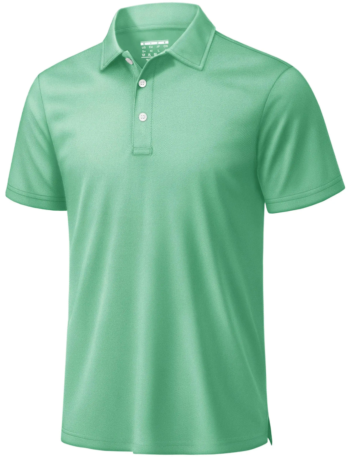 Men's 3 Buttons Polo Shirts Short Sleeve Quick Dry Golf Shirt Performance Polo with Collar Casual Work Athletic T-Shirt