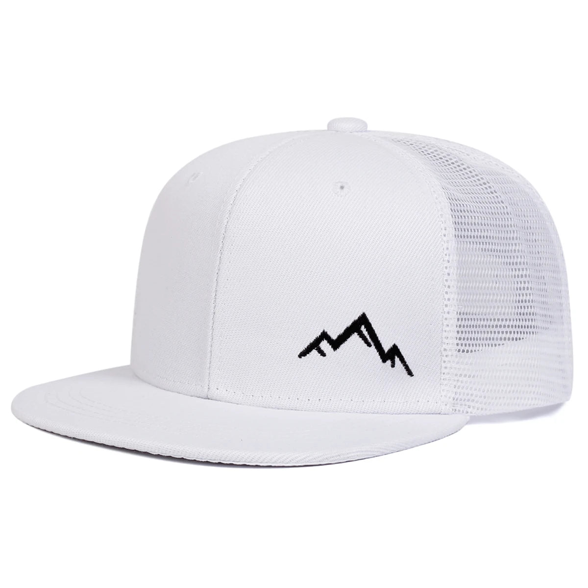 Unisex Mountain Embroidery Net Hat