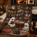 Ghost Reading Blanket for Book Lovers