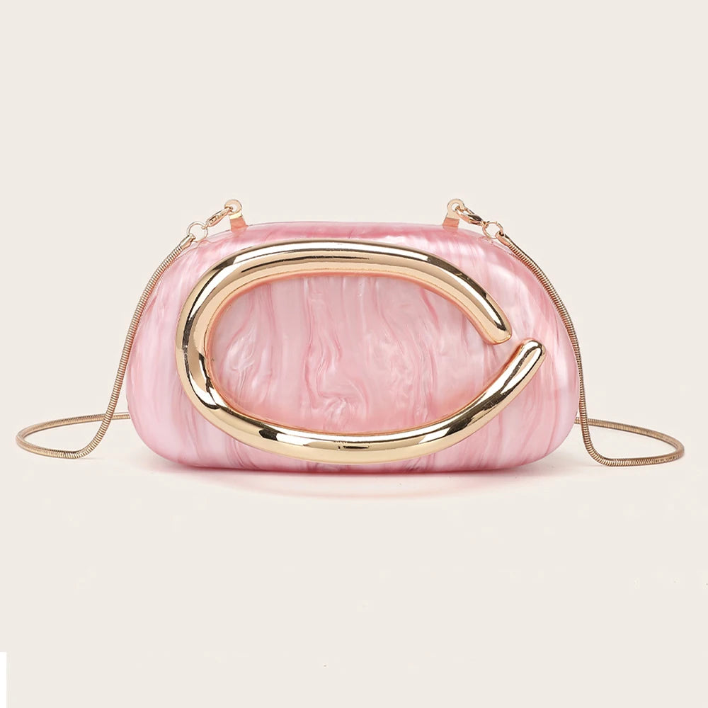 Handbag Metal Luxury Clutch