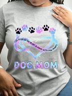 Dog Mom Paw Prints Heart