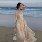 Sling Ruffled Dress