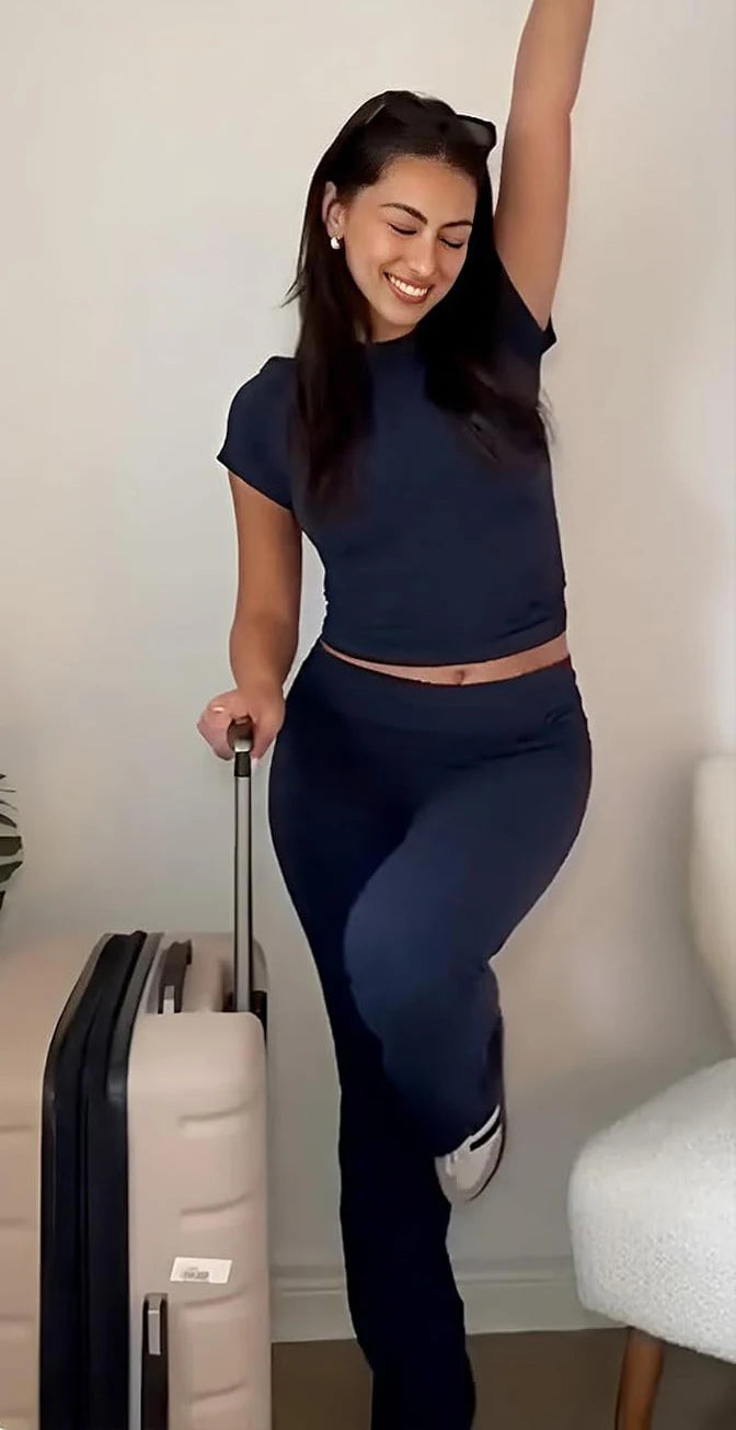 Two-piece sports leisure yoga set
