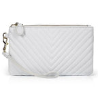 Genuine Leather Wristlet Clutch