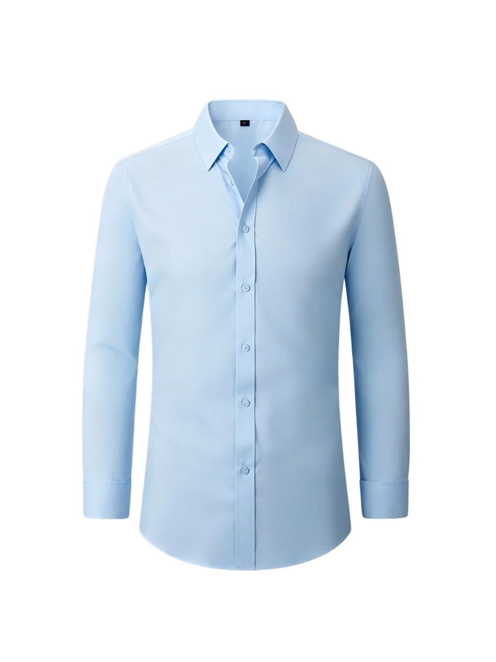 Solid Color Long Sleeve Slim Fit