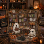 Ghost Reading Blanket for Book Lovers