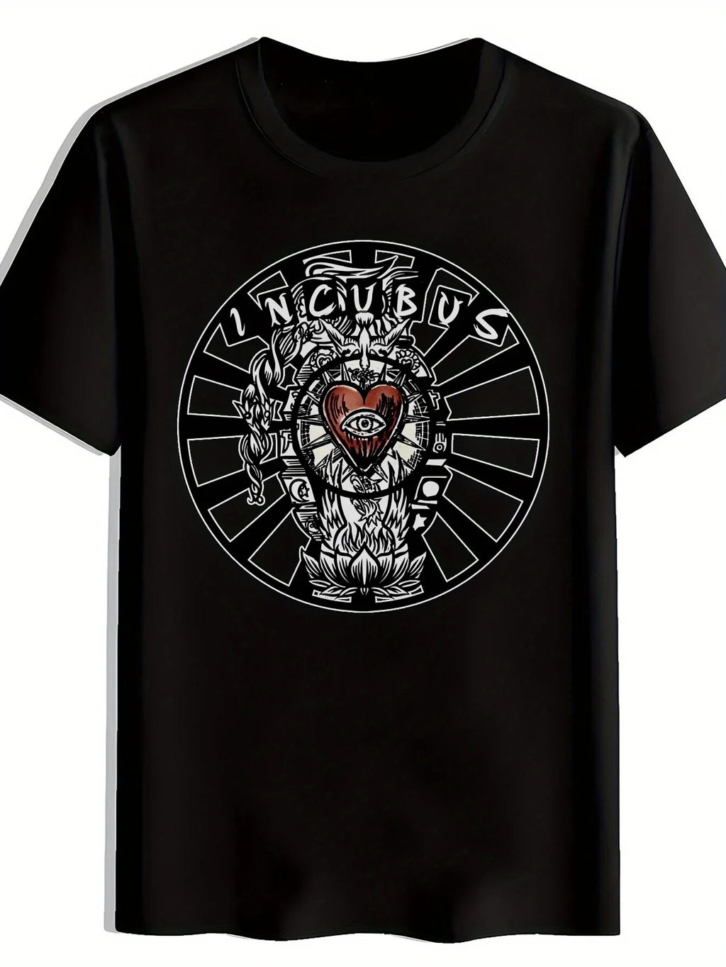"Incubus" Band Design with Heart & Sunburst Pattern