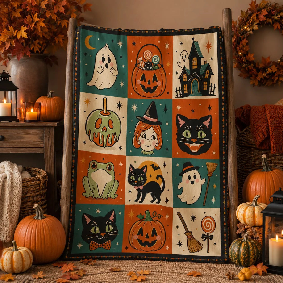 Halloween Sherpa Blanket