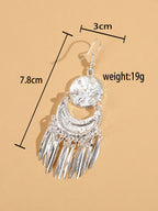 Metal Tassel Carved Women's Earrings