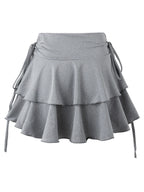 Slim Fit Elastic Waist Short Skirt
