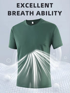 6-Pack Men's Breathable Polyester Crew Neck T-Shirts