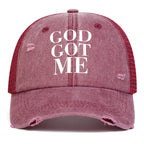 Printed Wash Mesh Hat Leisure Adjustable Baseball Cap